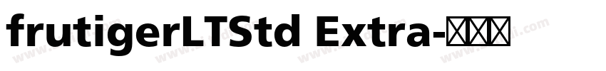 frutigerLTStd Extra字体转换